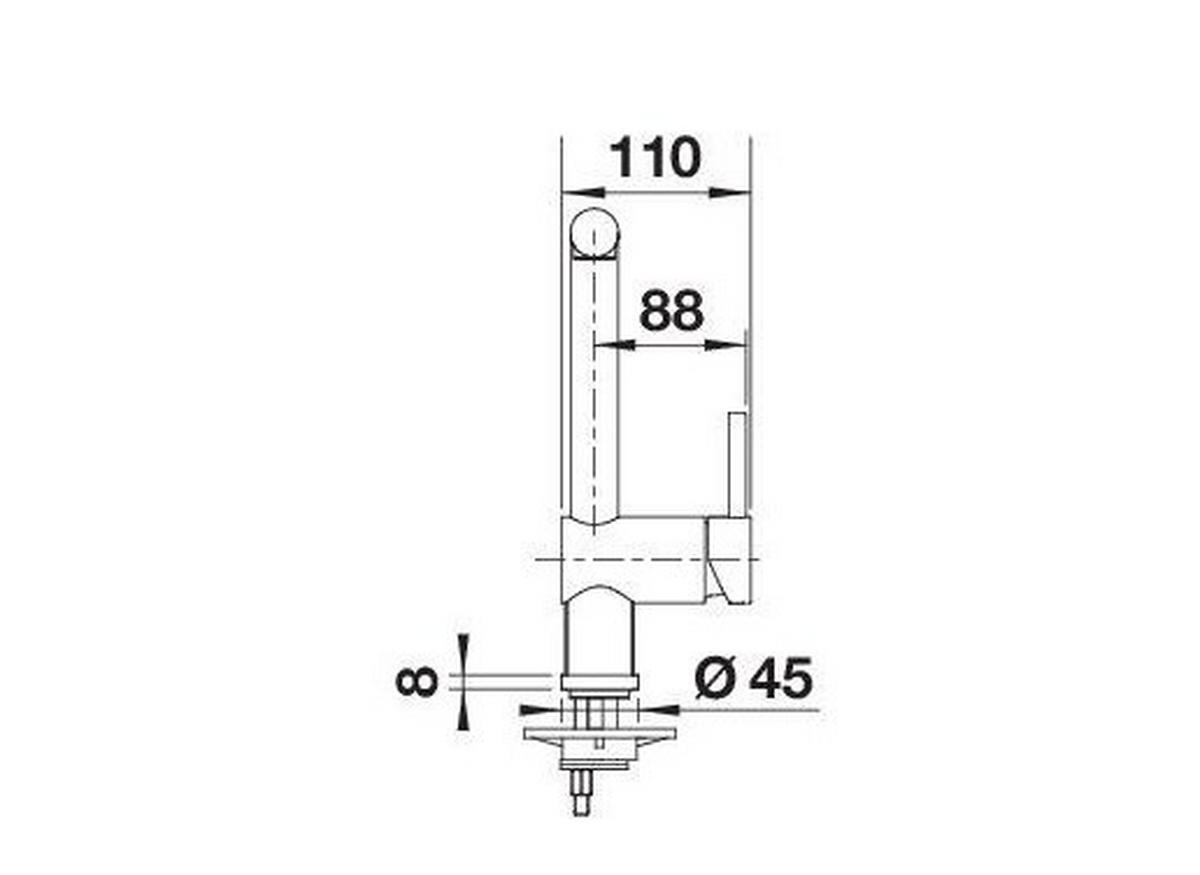 KÜCHENARMATUR 516702  - Weiß, Basics, Stein/Metall (10,9/28,4/26,3cm) - Blanco