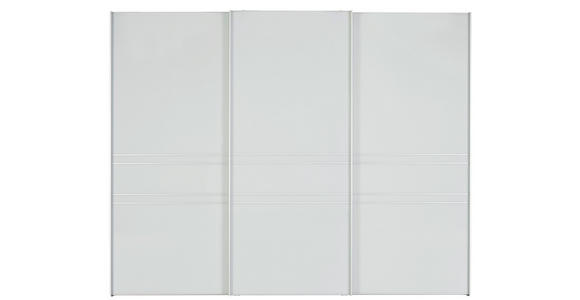 SCHWEBETÜRENSCHRANK  in Anthrazit, Hellgrau  - Anthrazit/Hellgrau, KONVENTIONELL, Glas/Holzwerkstoff (280/222/68cm) - Moderano