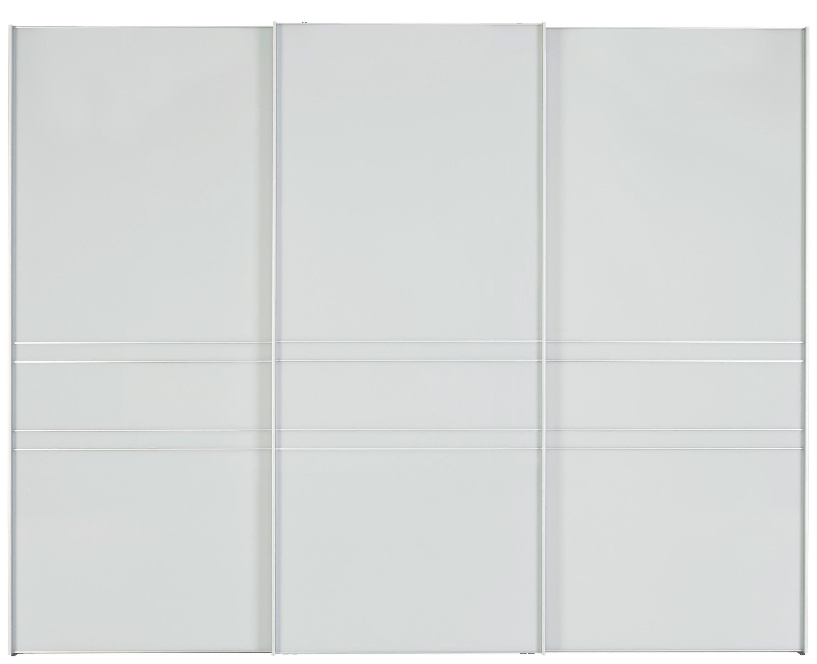 SCHWEBETÜRENSCHRANK 280/222/68 cm 3-türig Anthrazit, Hellgrau  - Anthrazit/Hellgrau, KONVENTIONELL, Glas/Holzwerkstoff (280/222/68cm) - Moderano
