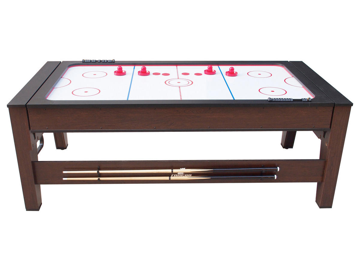 MULTISPIELTISCH REVERSO - Rot/Braun, KONVENTIONELL, Holz/Kunststoff (107/81/217cm) - Ambia Garden