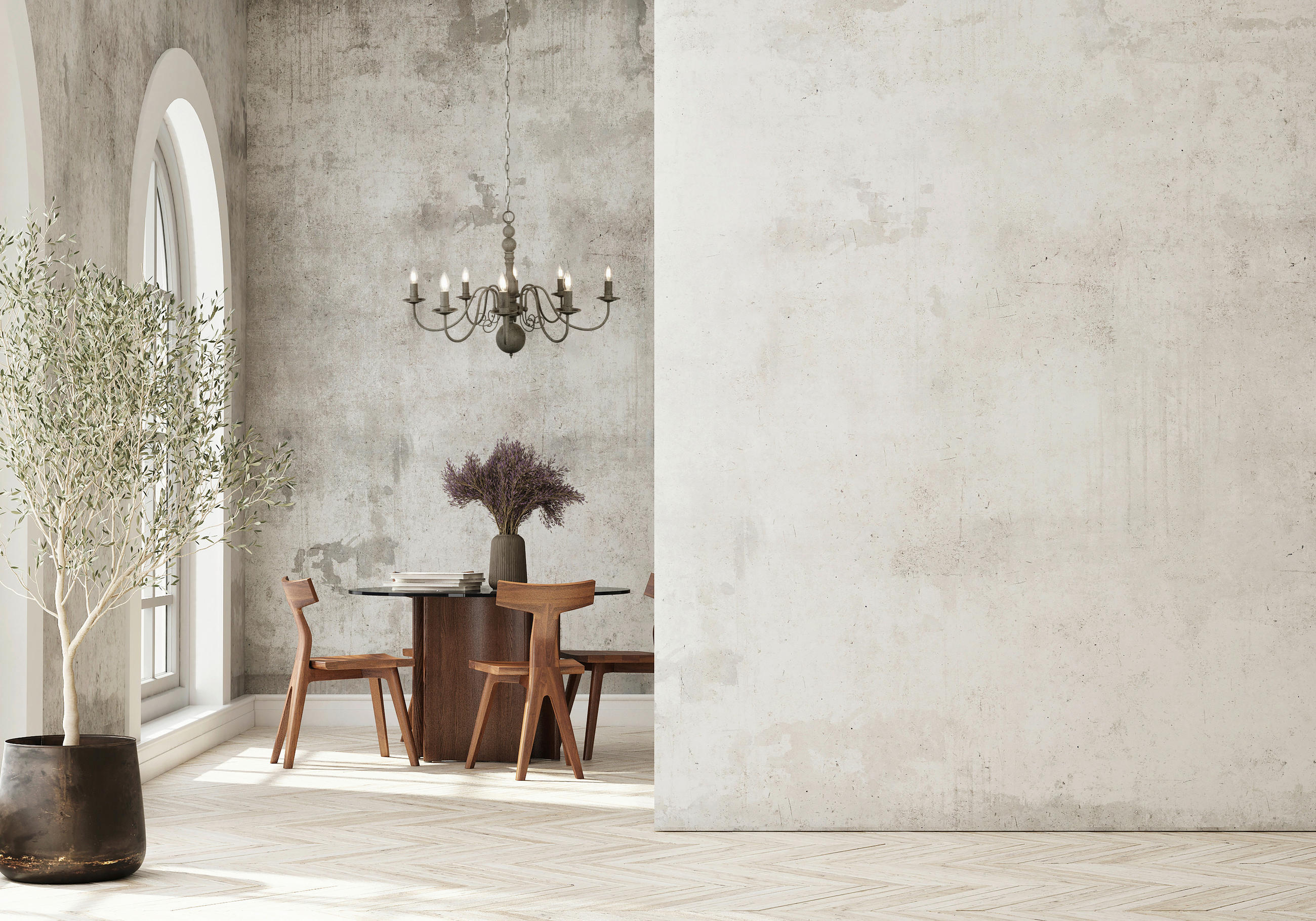 LESTENEC  Greythorne   63/59/88 cm        60 W E14 - siva, Konvencionalno, kovina (63/59/88cm)