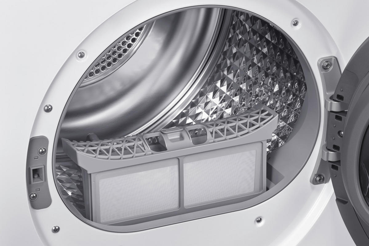 WÄRMEPUMPENTROCKNER DV90DG52A0AEEG  - Weiß, Basics, Glas/Kunststoff (60/85/60cm) - Samsung