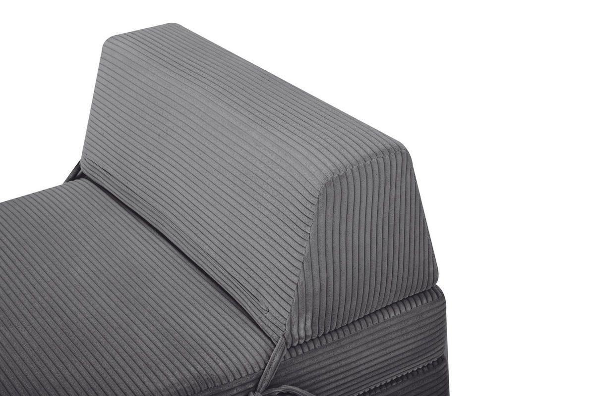 SCHLAFSESSEL in Cord Hellgrau  - Hellgrau, Design, Textil/Metall (75/58/80cm) - Livetastic