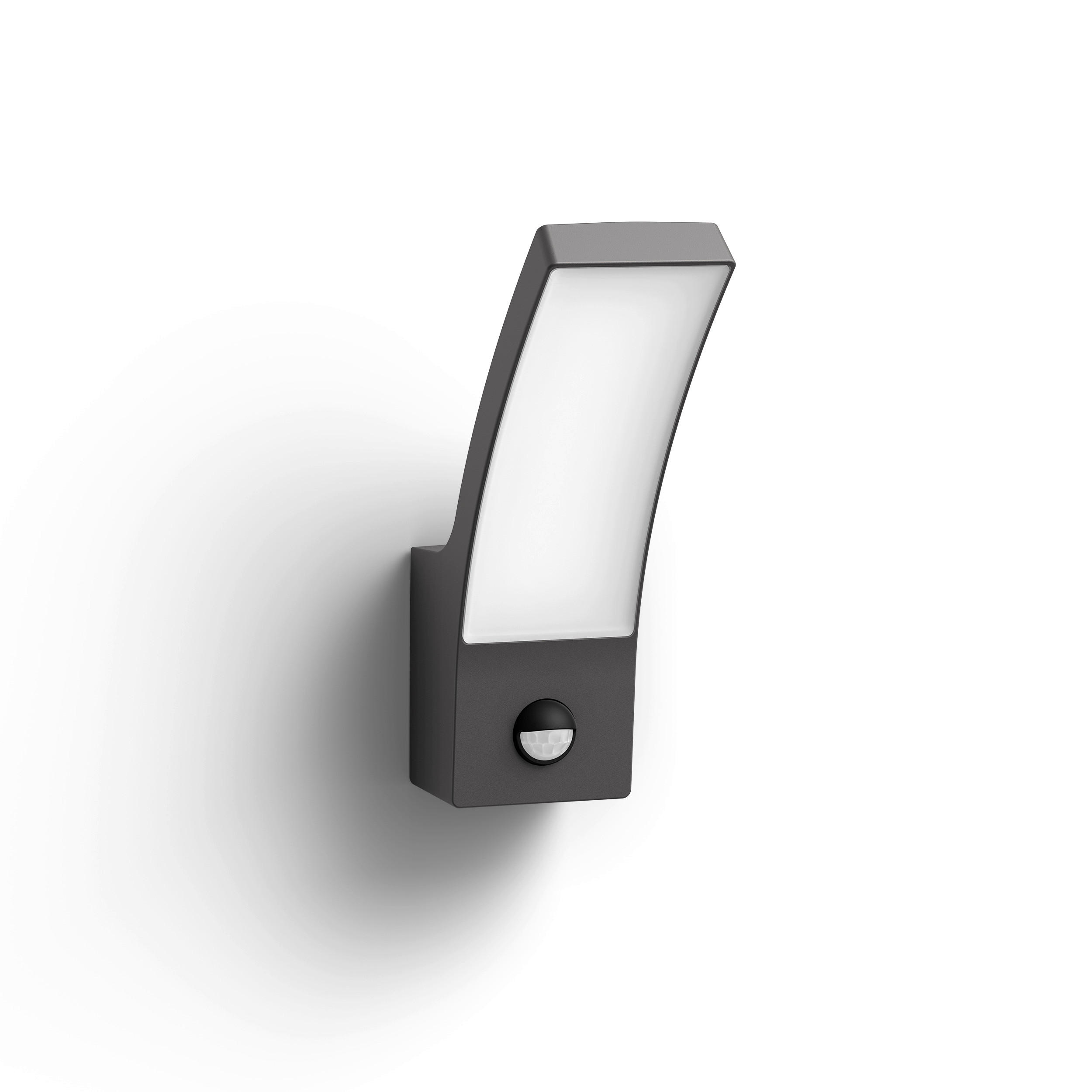 LED-WANDLEUCHTE Splay 16/8/22 cm   - Anthrazit, Basics, Metall (16/8/22cm)