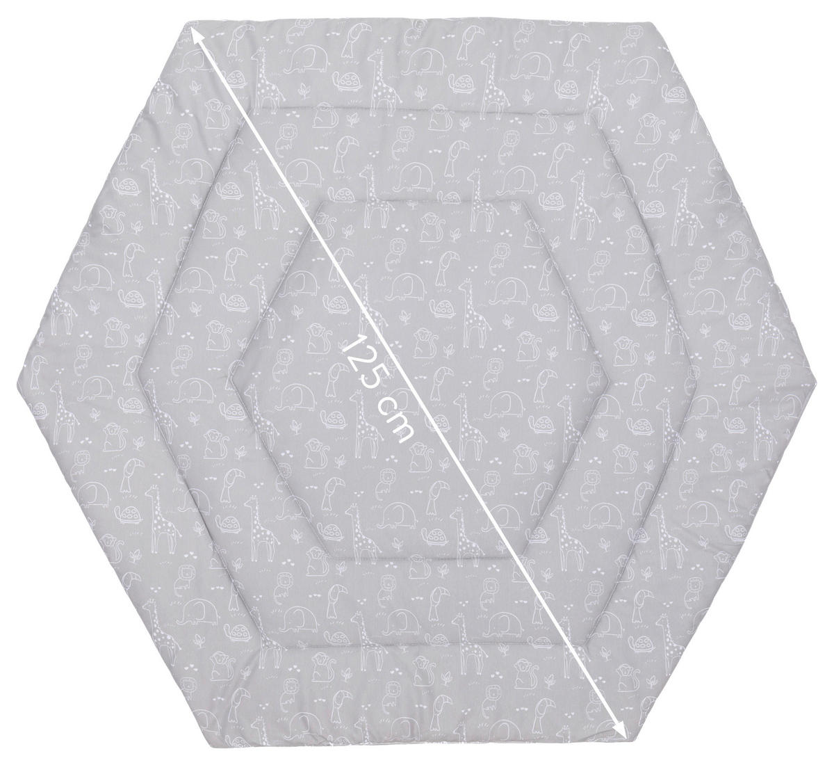 LAUFGITTEREINLAGE  - Hellgrau, Basics, Textil (125cm)