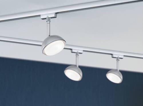SCHIENENSYSTEM-STRAHLER URail 10/17,0 cm   - Chromfarben, Basics, Kunststoff/Metall (10/17,0cm) - Paulmann