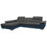 WOHNLANDSCHAFT in Textil Blau, Grau - Chromfarben/Blau, Design, Textil/Metall (204/297cm) - Xora WOHNLANDSCHAFT in Textil Blau, Grau - Chromfarben/Blau, Design, Textil/Metall (204/297cm) - Xora