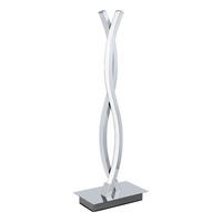 TISCHLEUCHTE Lasana 2 16/10/46 cm  - Chromfarben/Weiß, Design, Kunststoff/Metall (16/10/46cm) - Eglo