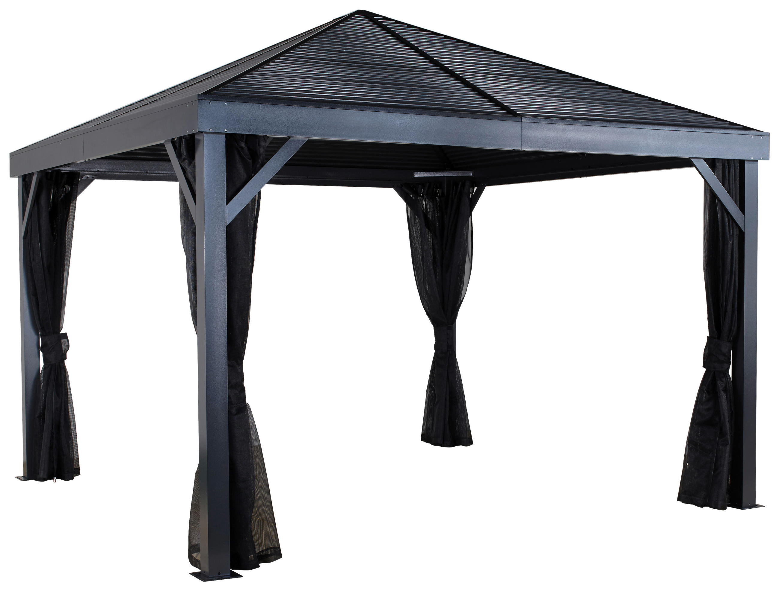 PAVILLON 363/310/363 cm   - Anthrazit, Basics, Metall (363/310/363cm)