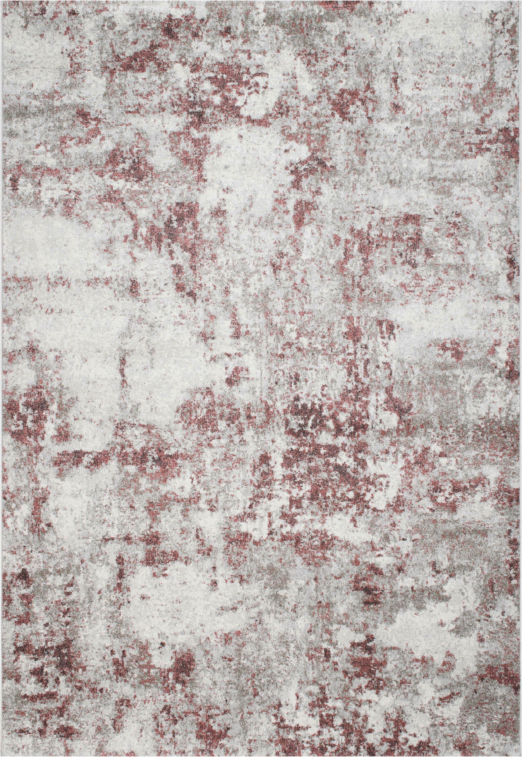 WEBTEPPICH Wohnzimmer 67/140 cm Sorrent Grau, Rosa, Silberfarben rechteckig  - Silberfarben/Rosa, Design, Textil (67/140cm) - Novel
