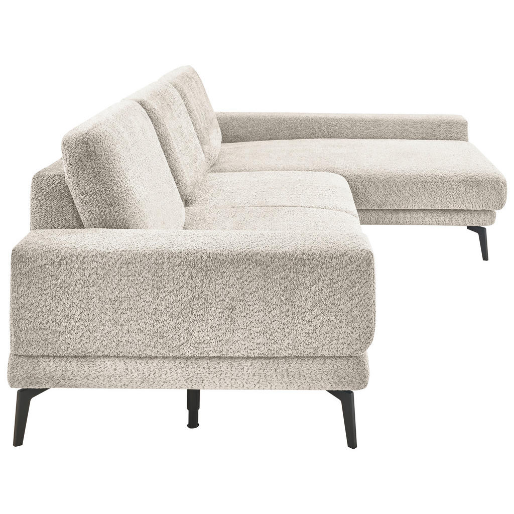 Thumbnail - SetOne by Musterring Ecksofa, Sand, Textil, 3-Sitzer, Ottomane rechts, L-Form, 294x184 cm, Made in EU, Typenauswahl, Fuß...