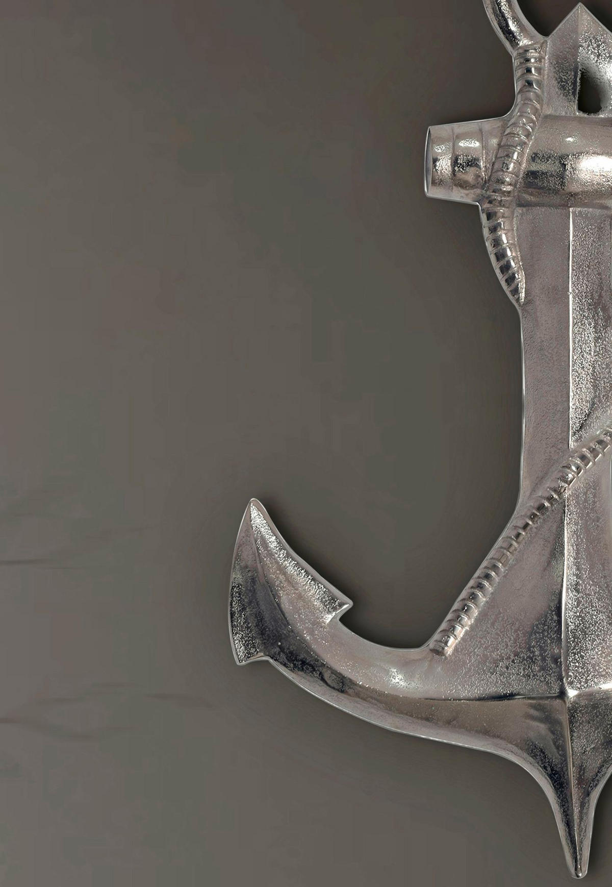 WANDDEKO  - Silberfarben, Design, Metall (47/70/4cm) - Livetastic