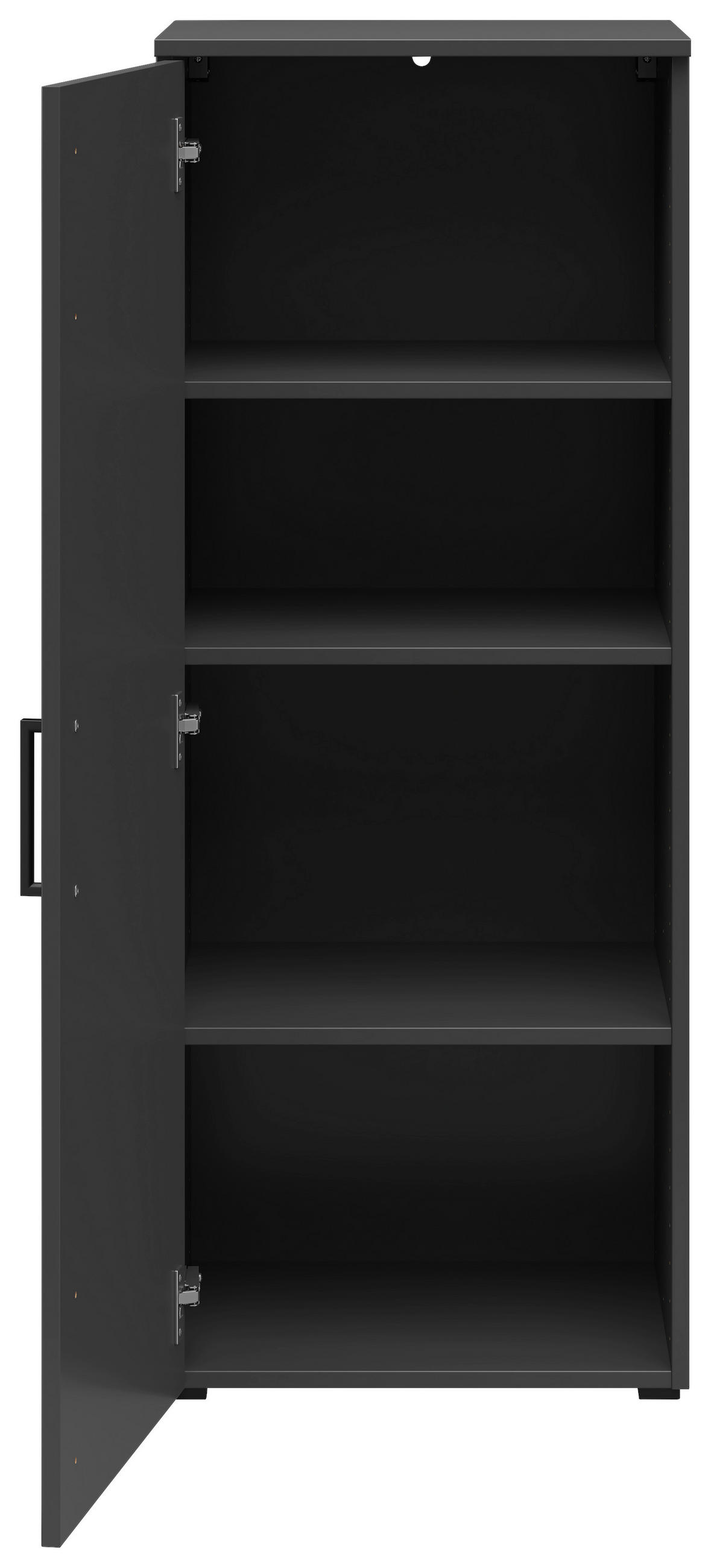 KOMMODE  in 45/115/40 cm  - Anthrazit/Schwarz, MODERN, Holzwerkstoff/Kunststoff (45/115/40cm) - Carryhome