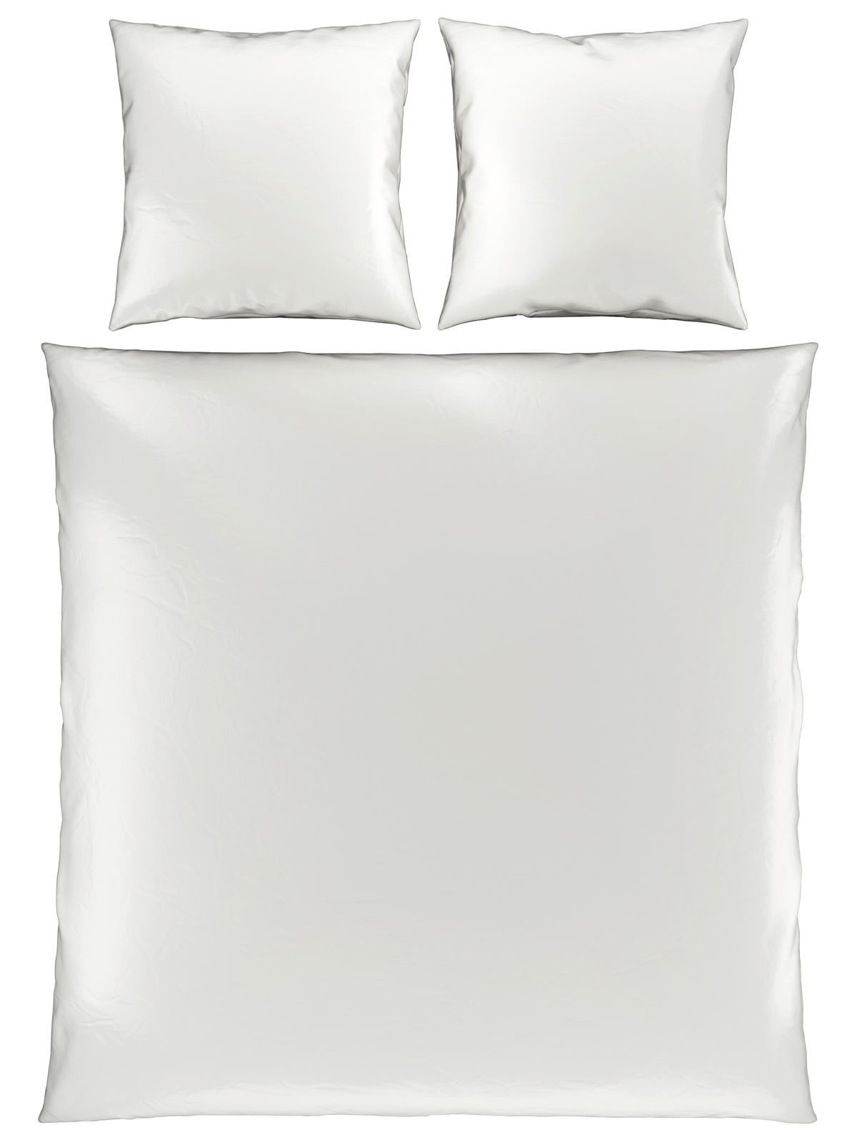 BETTWÄSCHE NIGIRI Satin 200/200 cm  - Weiß, Basics, Textil (200/200cm) - Bio:Vio