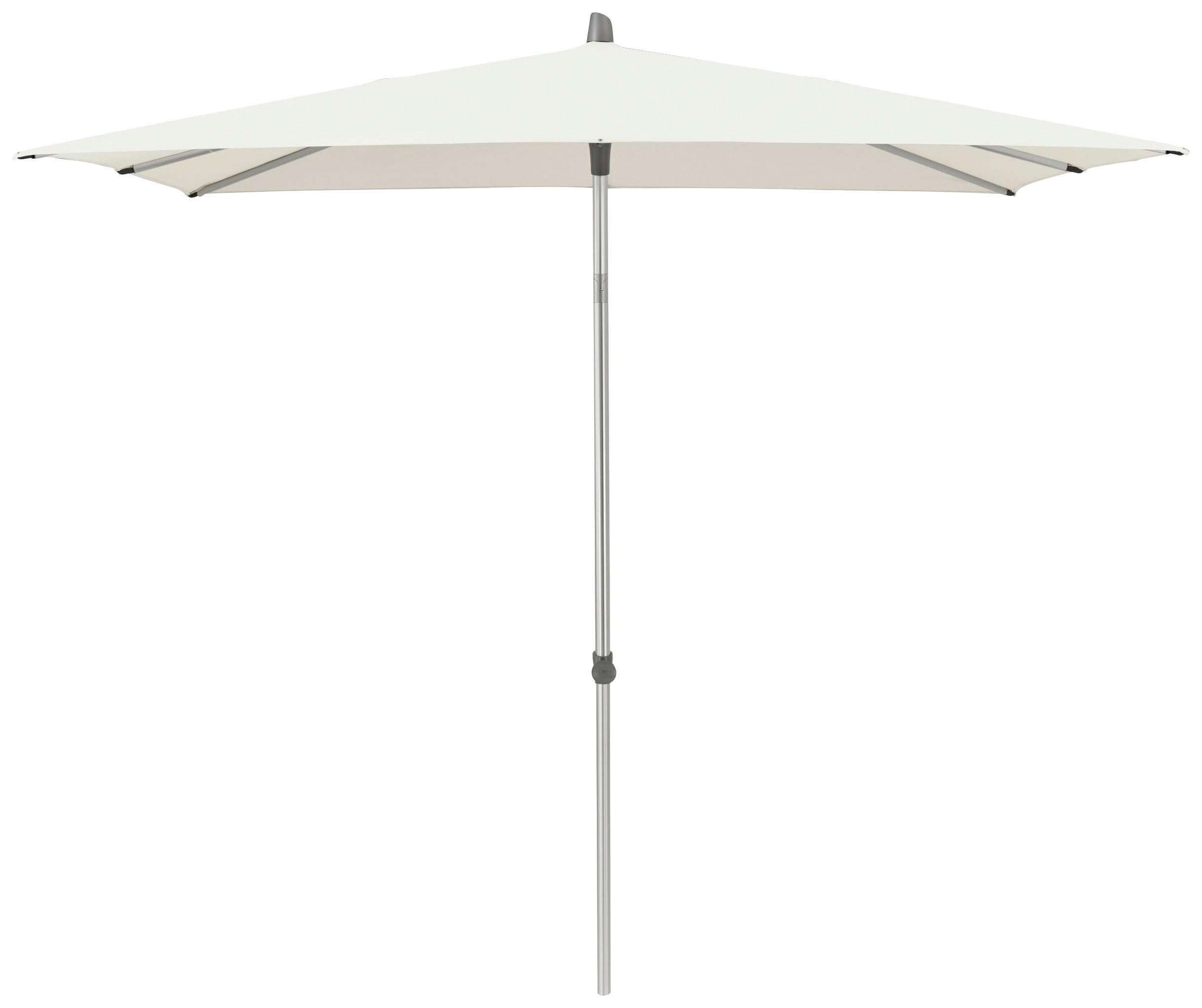 SONNENSCHIRM 250x200 cm Ecru  - Ecru/Silberfarben, KONVENTIONELL, Textil/Metall (250/200cm) - Glatz