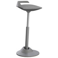 BÜROHOCKER   Grau  - Grau, Basics, Textil/Metall (38/60-93/38cm) - Aeris