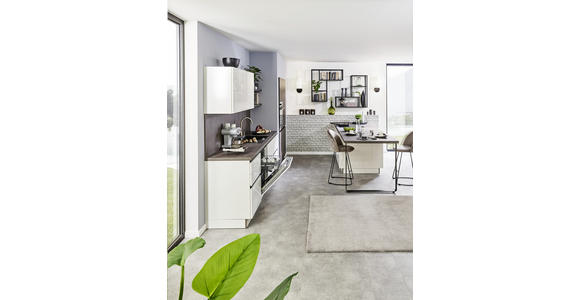 EINBAUKÜCHE - Weiß/Grau, Design, Holzwerkstoff - Dieter Knoll