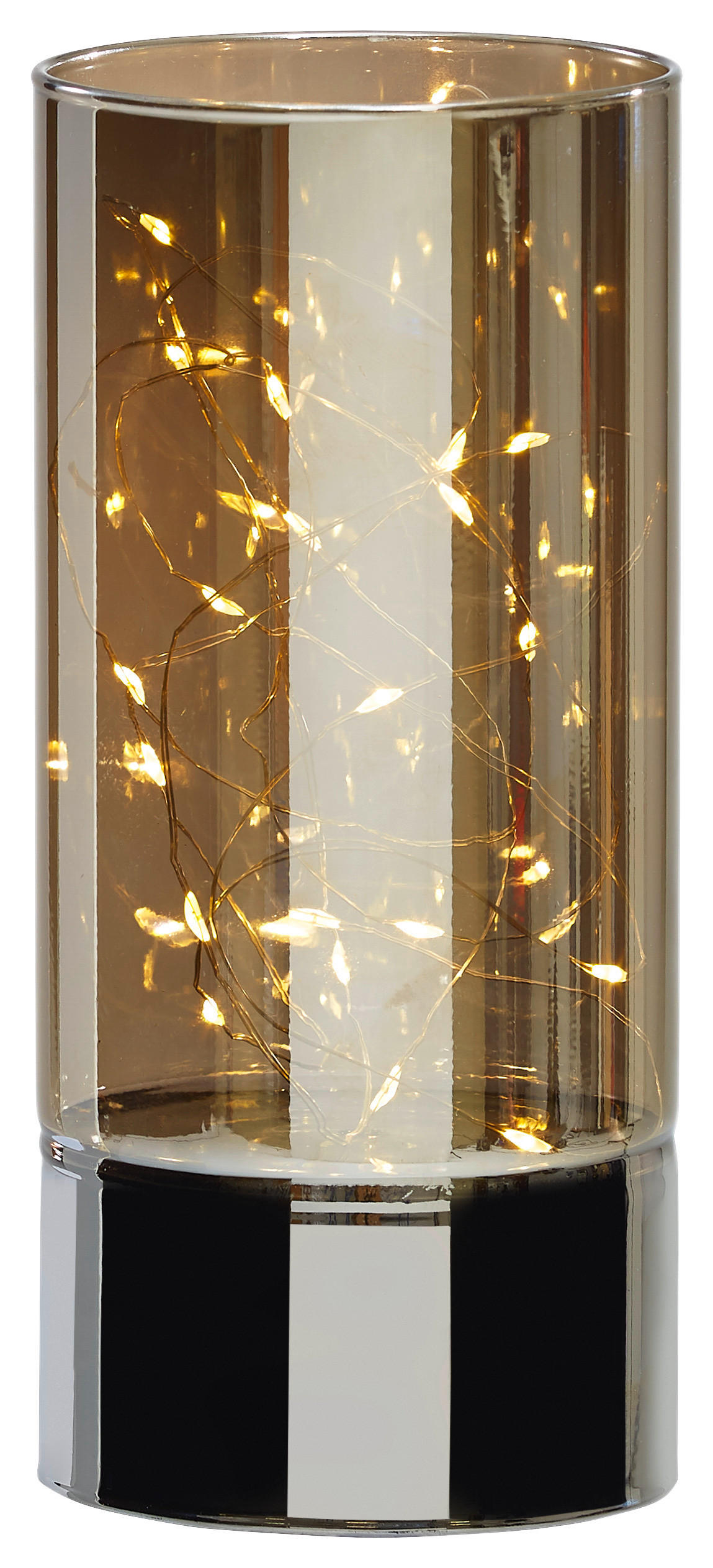 DEKOSÄULE  - Grau, LIFESTYLE, Glas (9/20cm) - X-Mas