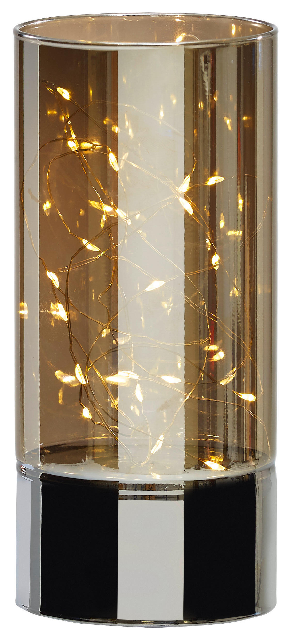 DEKOSÄULE  - Grau, LIFESTYLE, Glas (9/20cm) - X-Mas