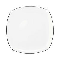 FRÜHSTÜCKSTELLER Schwarz, Weiß 20 cm Lido Black Line  - Schwarz/Weiß, Basics, Keramik (20cm) - Seltmann Weiden