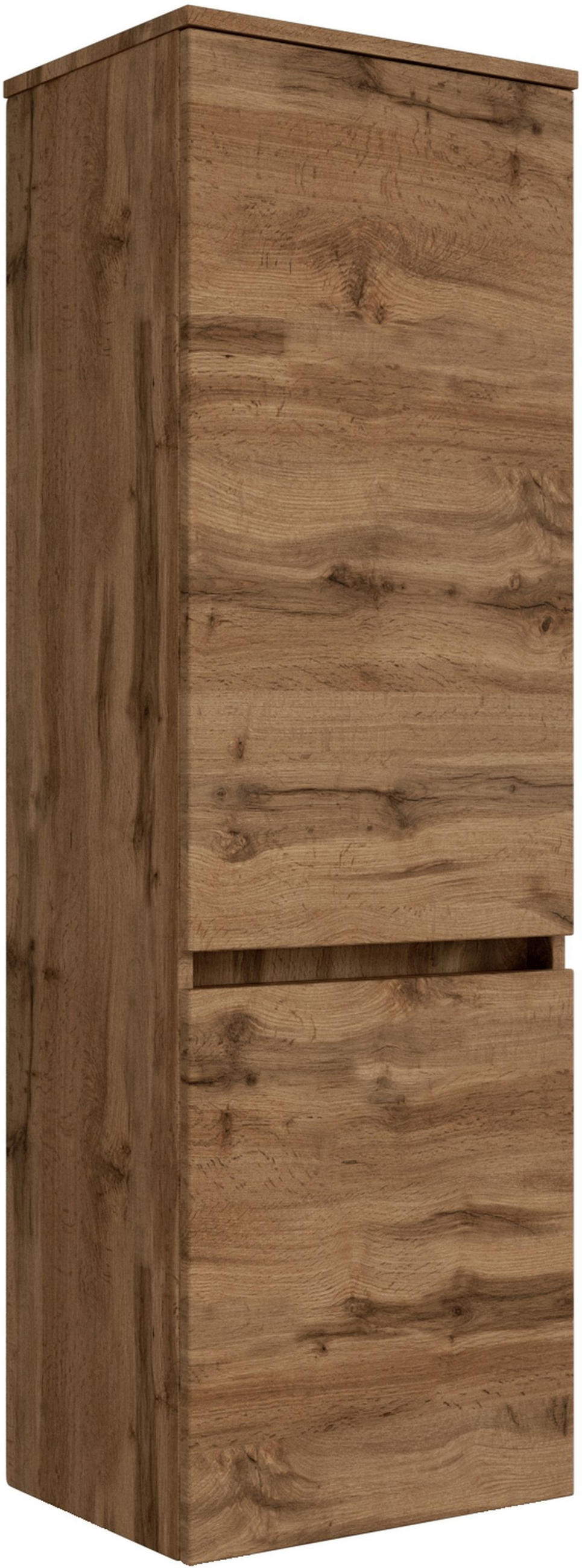 MIDISCHRANK 40/130/35 cm  - Silberfarben/Eiche Wotan, Natur, Holzwerkstoff/Kunststoff (40/130/35cm) - Held