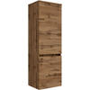 MIDISCHRANK 40/130/35 cm  - Silberfarben/Eiche Wotan, Natur, Holzwerkstoff/Kunststoff (40/130/35cm) - Held