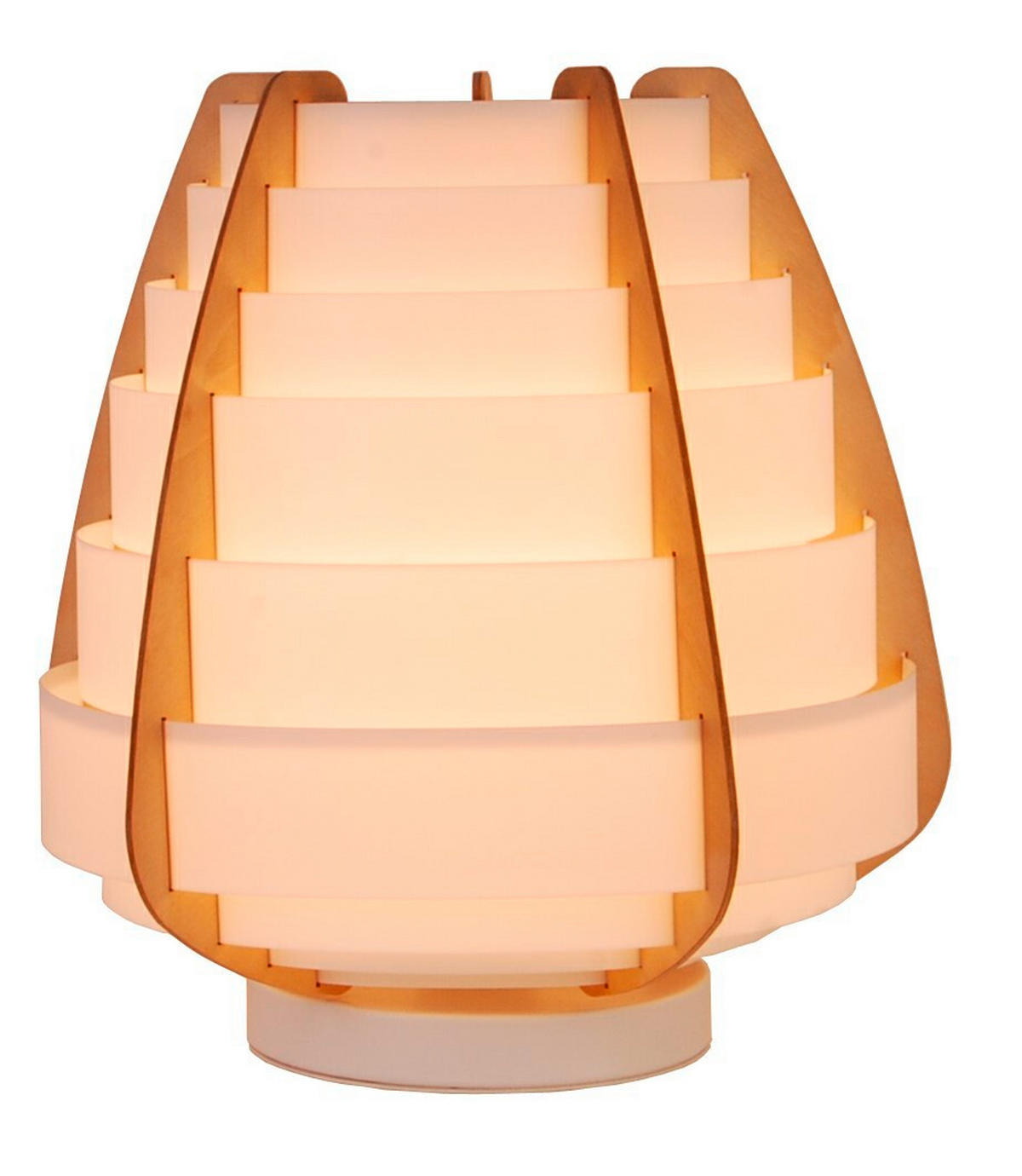 TISCHLEUCHTE 27/27/27 cm   - Beige/Goldfarben, KONVENTIONELL, Textil/Metall (27/27/27cm)