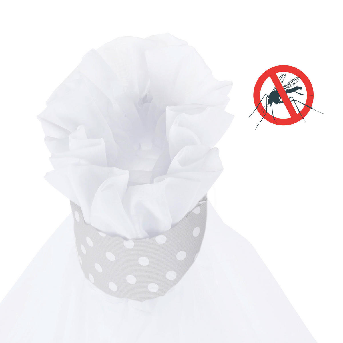 MOSKITONETZ  - Hellgrau, Basics, Textil (310/160/0,1cm) - Babybay