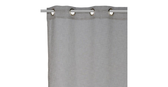 ÖSENVORHANG halbtransparent  - Dunkelgrau, Design, Textil (140/245cm) - Esposa