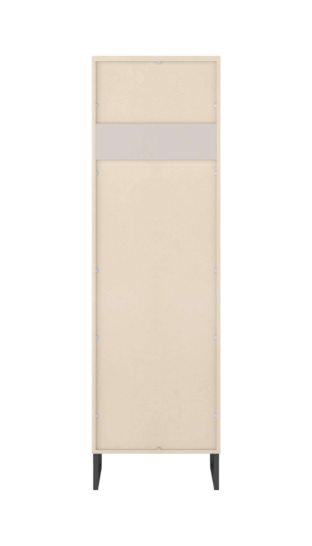 VITRINE Kaschmir  - Kaschmir/Schwarz, Design, Glas/Holzwerkstoff (53,4/180,7/36,5cm) - MID.YOU