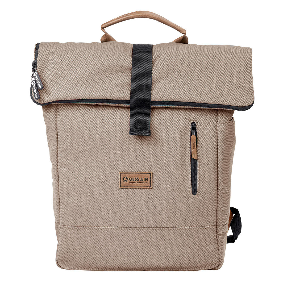 WICKELRUCKSACK No. 6  - Beige, Basics, Textil (31/45/12cm) - Gesslein