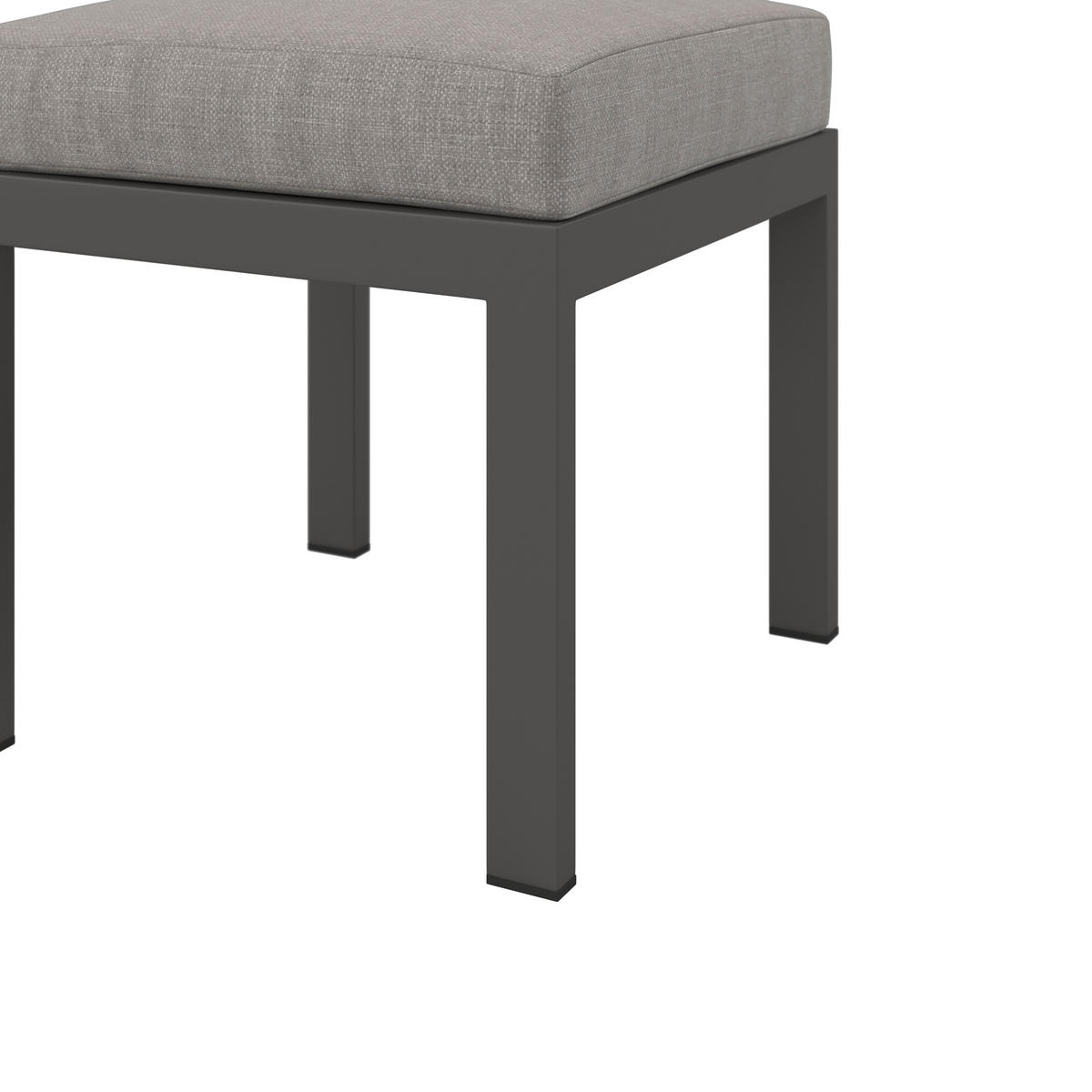 DINING-LOUNGESET  5-teilig  - Anthrazit/Grau, Modern, Glas/Textil - Ambia Garden