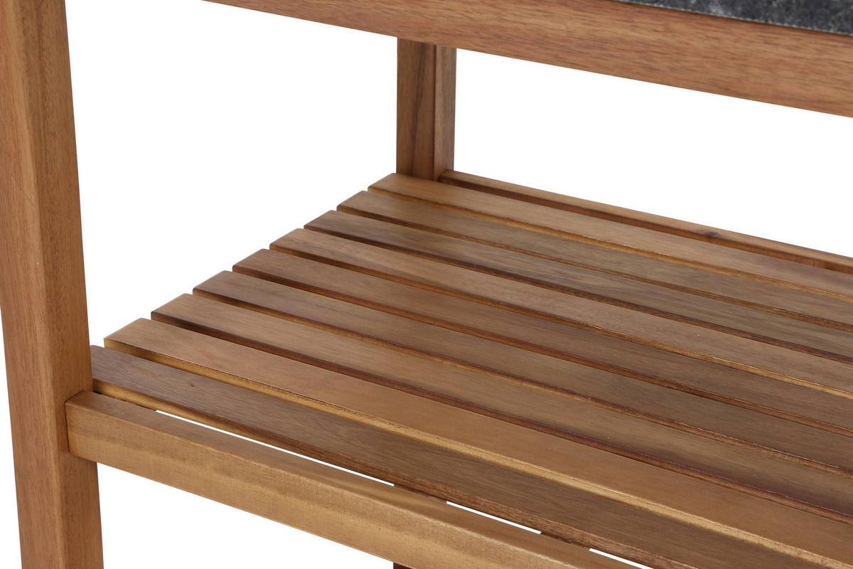 OUTDOORKÜCHE - Akaziefarben, KONVENTIONELL, Holz - Siena Garden