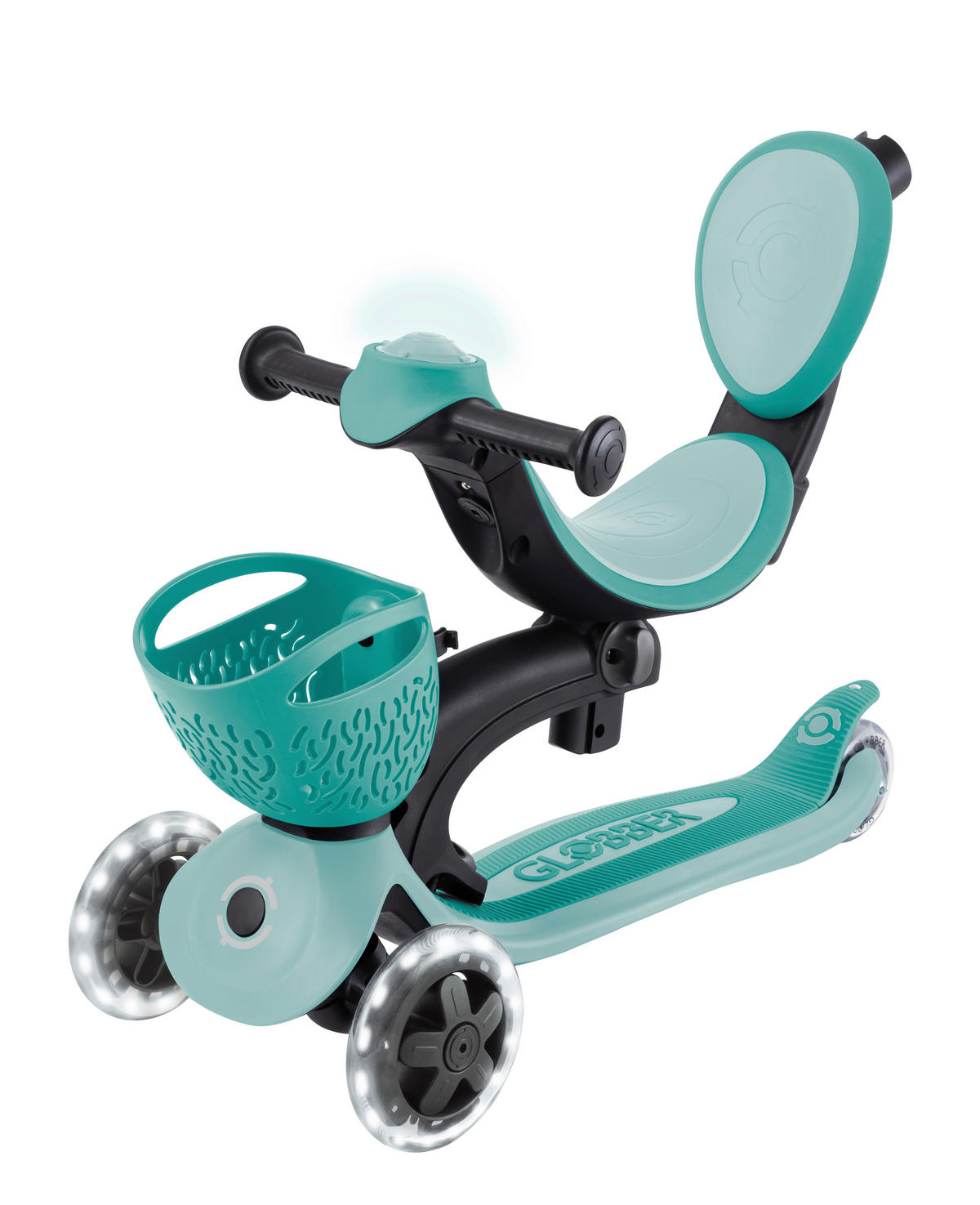 LAUFRAD GO-UP BABY 360 LIGHT 3IN1  - Dunkelgrün/Mintgrün, LIFESTYLE, Kunststoff (75/29,5/102,5cm) - GLOBBER