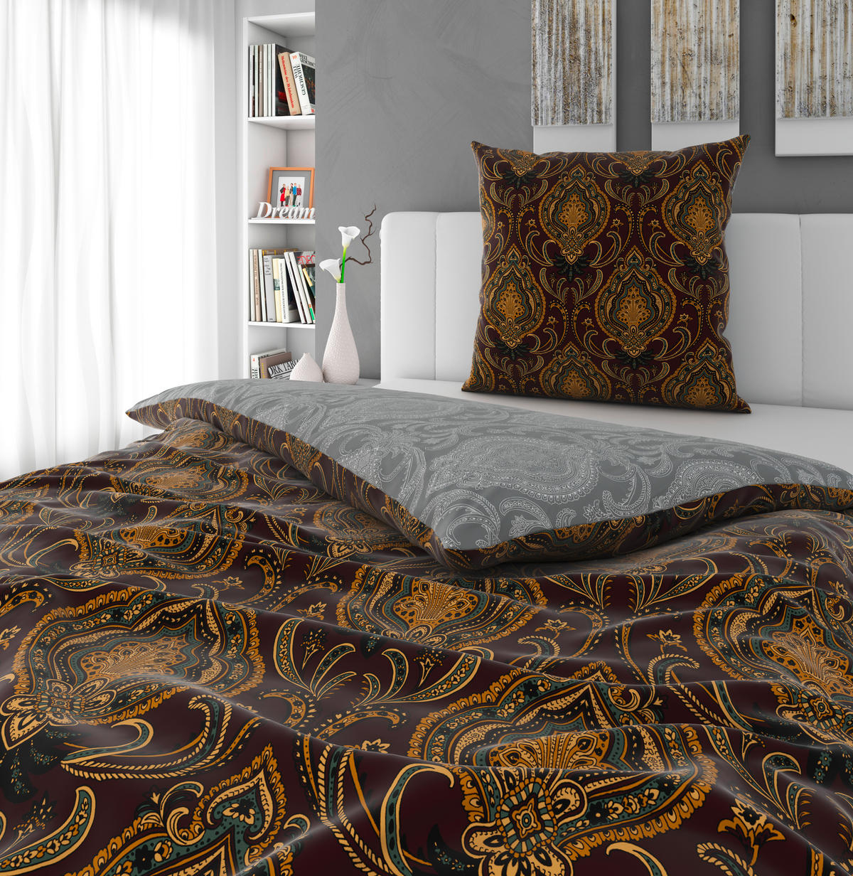 BETTWÄSCHE Satin 135/200 cm  - Multicolor, KONVENTIONELL, Textil (135/200cm) - Novel