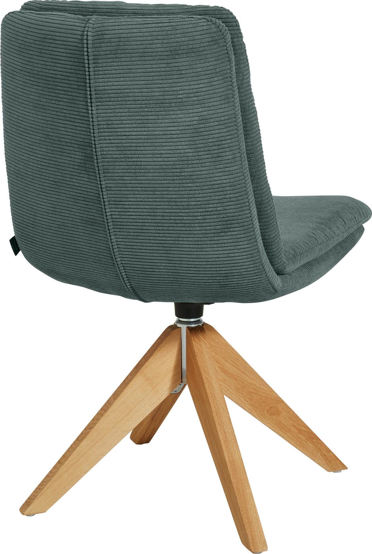 STUHL  in Cord  - Eichefarben/Grün, Design, Holz/Textil (50/90/69cm) - Johann Jakob