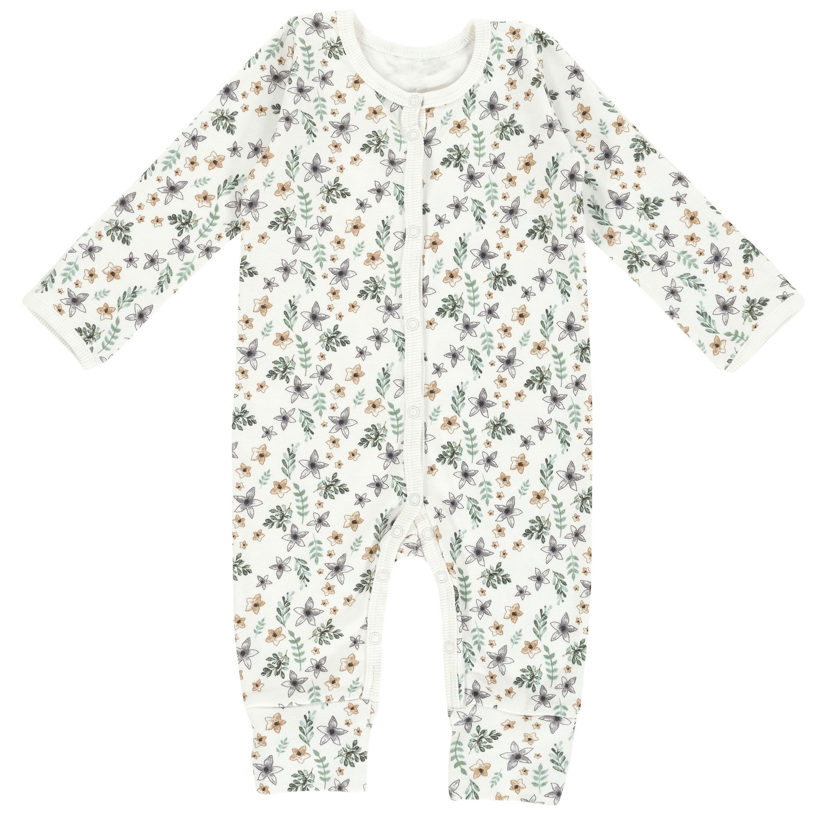 SCHLAFANZUG  - Weiß/Grün, Basics, Textil (80null) - Alvi