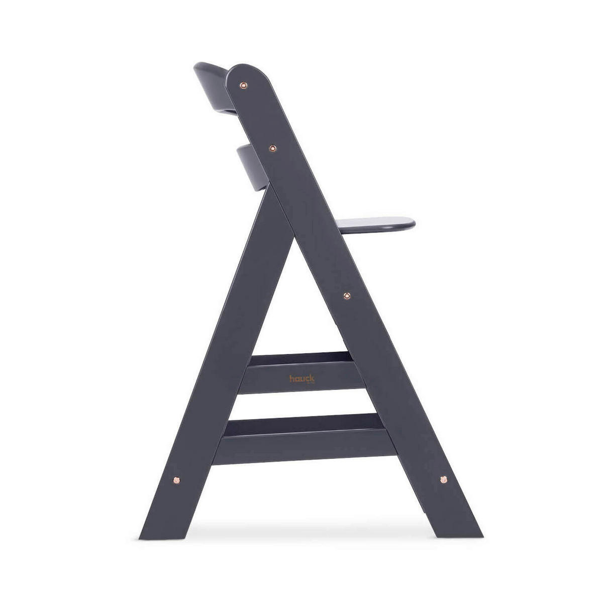 HOCHSTUHL-SET Alpha Newborn Set Anthrazit Grey  - Anthrazit, Basics, Holz/Textil (65/93,5/49cm) - Hauck