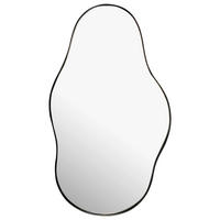 STENSKO OGLEDALO, 40/80/2,5 cm steklo  - črna, Design, kovina/steklo (40/80/2,5cm) - MID.YOU
