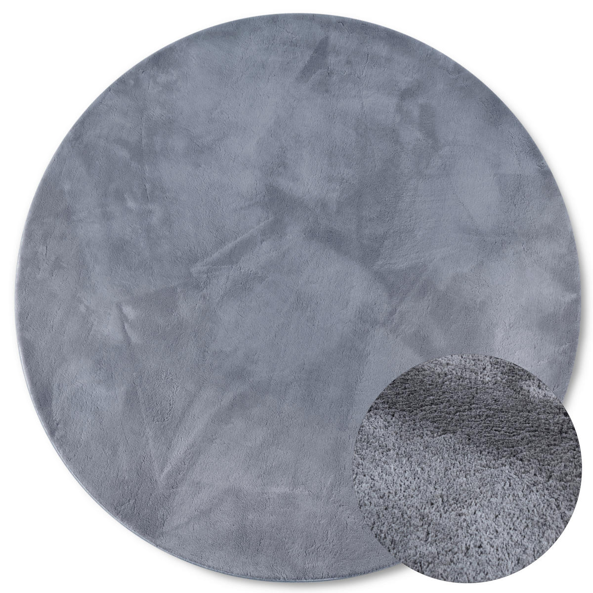 HOCHFLORTEPPICH 200 cm Kollektion 1899 Anthrazit rund  - Anthrazit, Design, Textil (200cm) - Villeroy & Boch