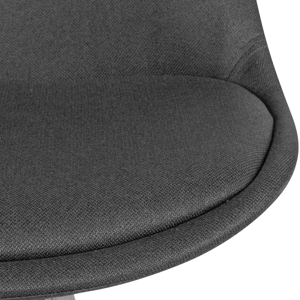 SET STOLICA  antracit  tekstil      - crna/antracit, Moderno, tekstil/drvo (49/87cm) - MID.YOU
