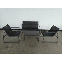 BAŠTENSKI SET 4 dela  - tamnosiva, Moderno, staklo/metal (113/73/74cm) - Xora