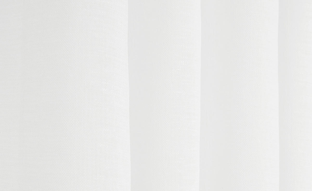 FERTIGVORHANG transparent  - Weiß, Basics, Textil (280/300cm)