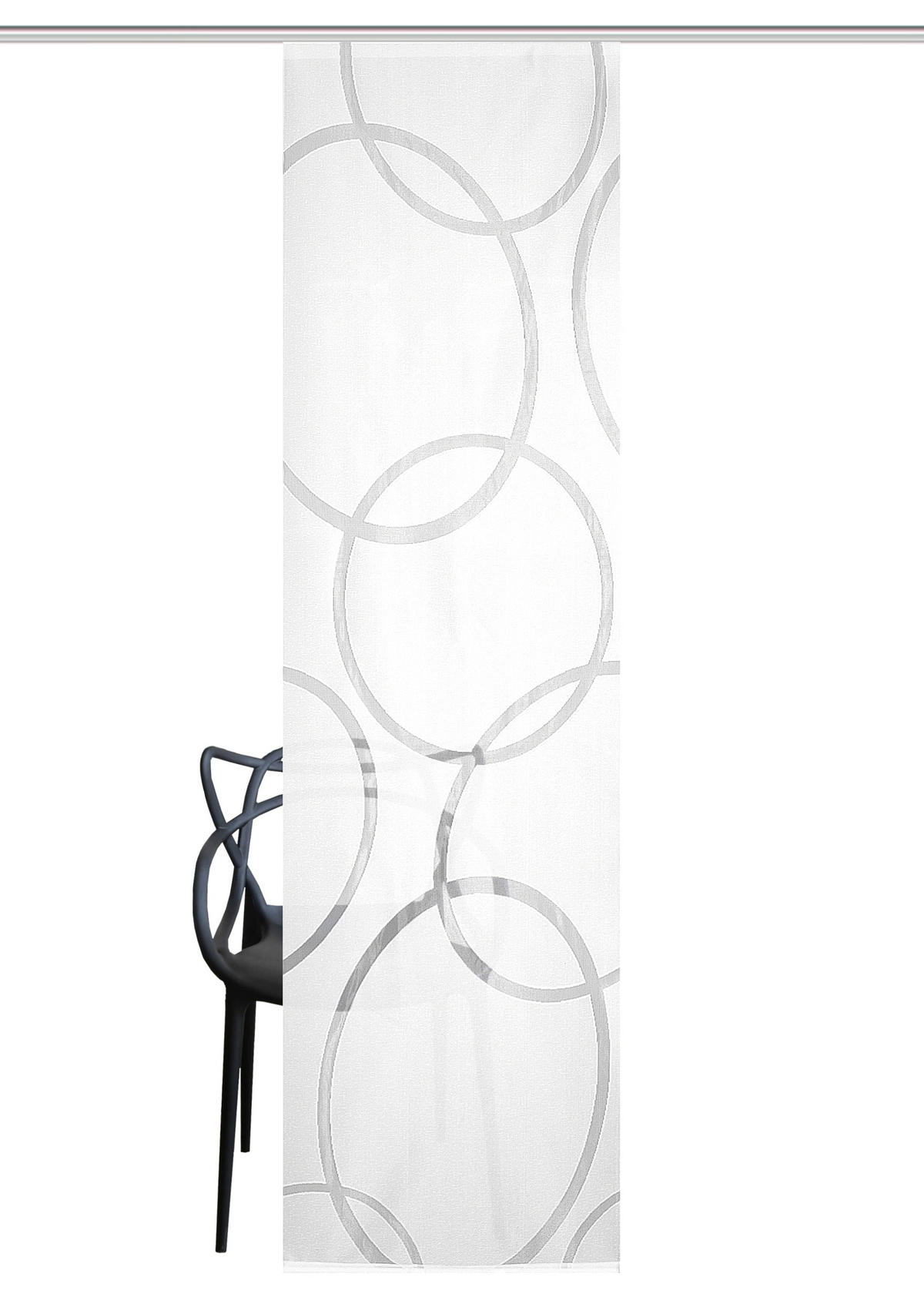 FLÄCHENVORHANG   blickdicht  57/245 cm   - Weiß, Basics, Textil (57/245cm)