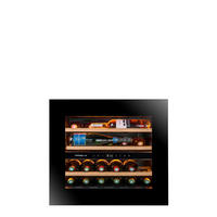 WEINKÜHLSCHRANK AVI60PLATINUM  - Schwarz, Basics, Glas/Holz (74,5/59,5/56,5cm)