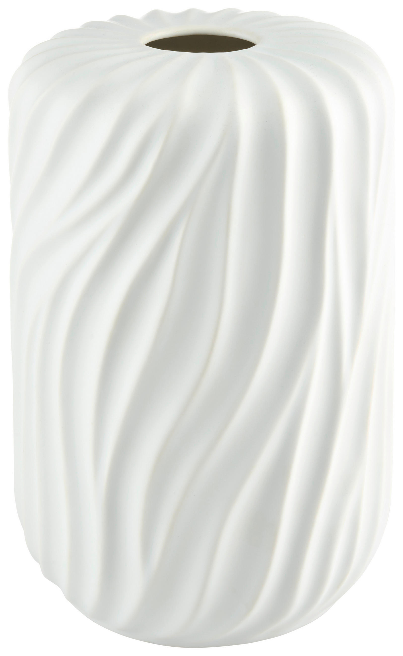 VÁZA, keramika, 27 cm - biela, Design, keramika (18/26cm) - Ambia Home