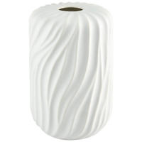VÁZA, keramika, 27 cm - biela, Design, keramika (18/26cm) - Ambia Home