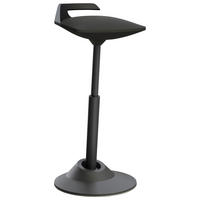 BÜROHOCKER Schwarz  - Schwarz, Basics, Textil/Metall (38/51-84/38cm) - Aeris
