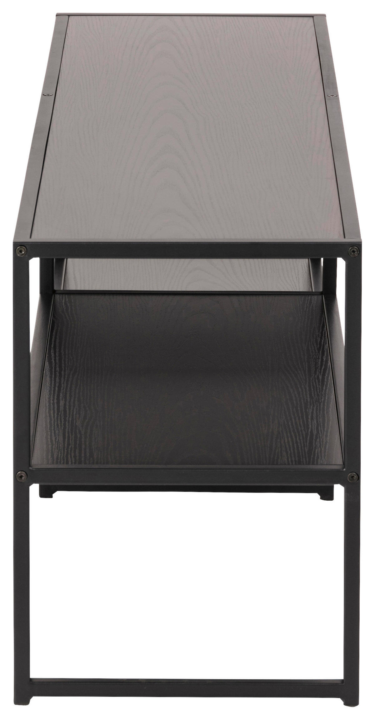 KOMODA POD TELEVIZI, černá, 120/46/33 cm - černá, Moderní, kov/kompozitní dřevo (120/46/33cm)