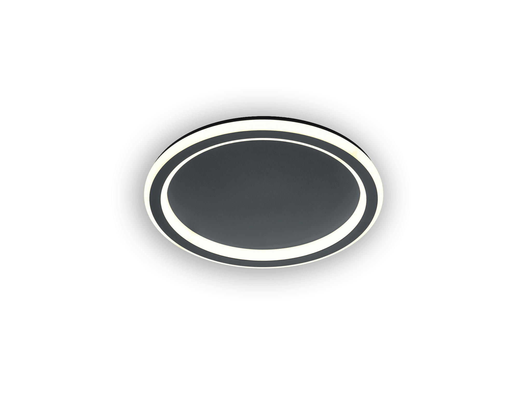 LED-DECKENLEUCHTE 42/6 cm   - Schwarz, Design, Metall (42/6cm) - Helestra